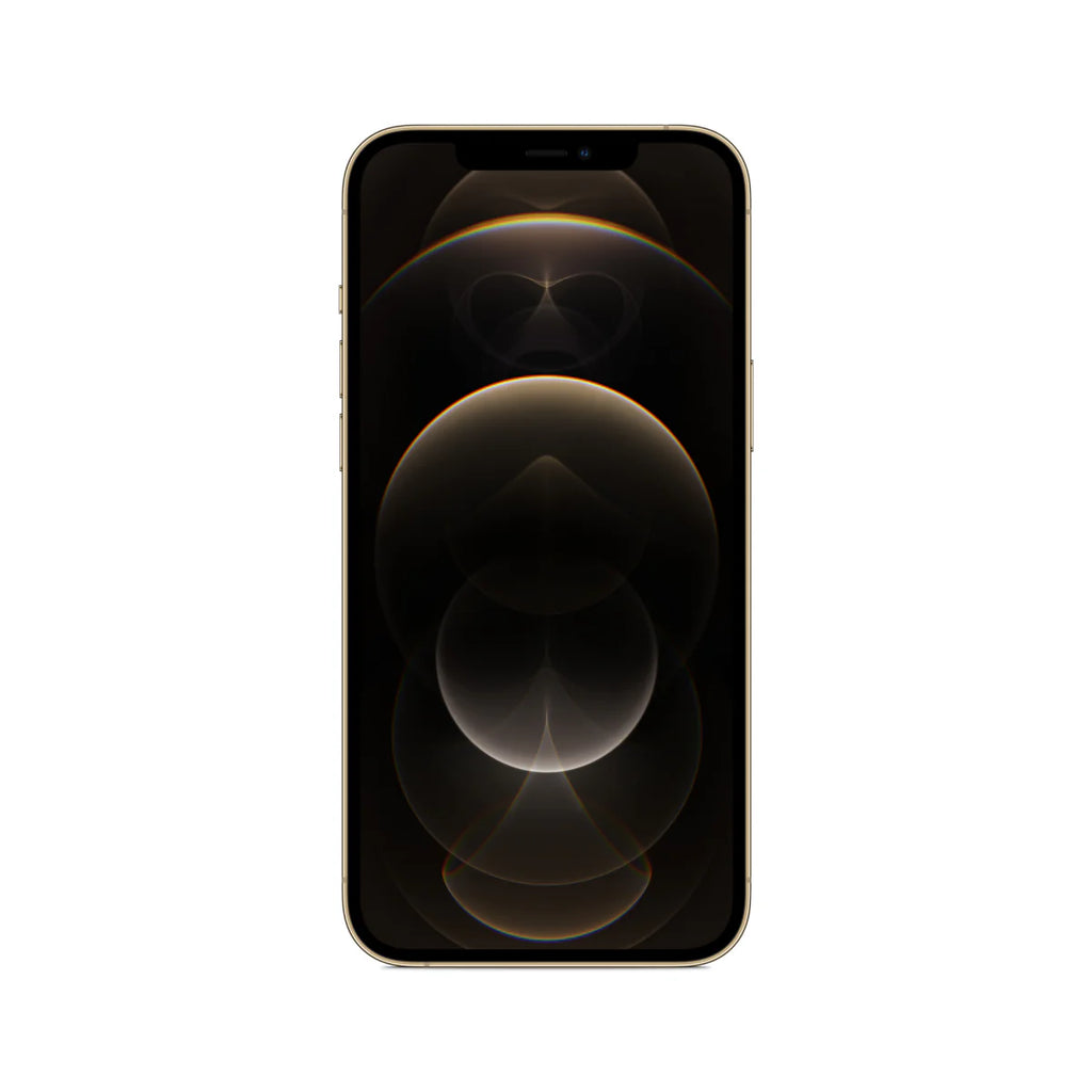 Pre-owned Apple iPhone 12 Pro Oraxxi A Grade smartphone with sleek design and multiple cameras, front and back views.