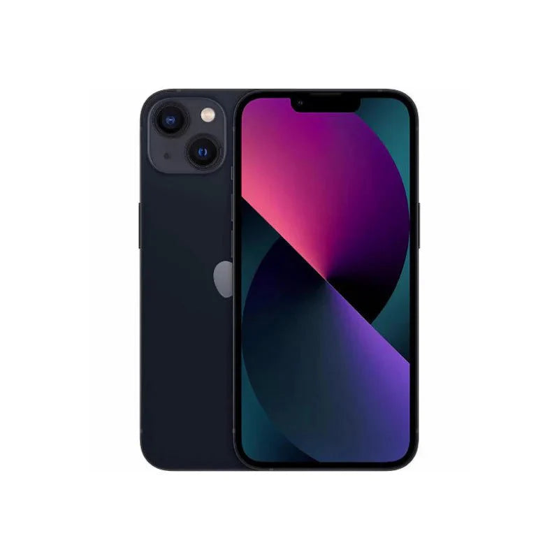 Pre-owned Apple iPhone 13 A Grade by Oraxxi, showing the front display with screen and sleek design.