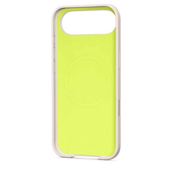 Oraxxi Beats case with MagSafe and camera control for iPhone Air, lime stone color, protective phone cover with precise cutouts.