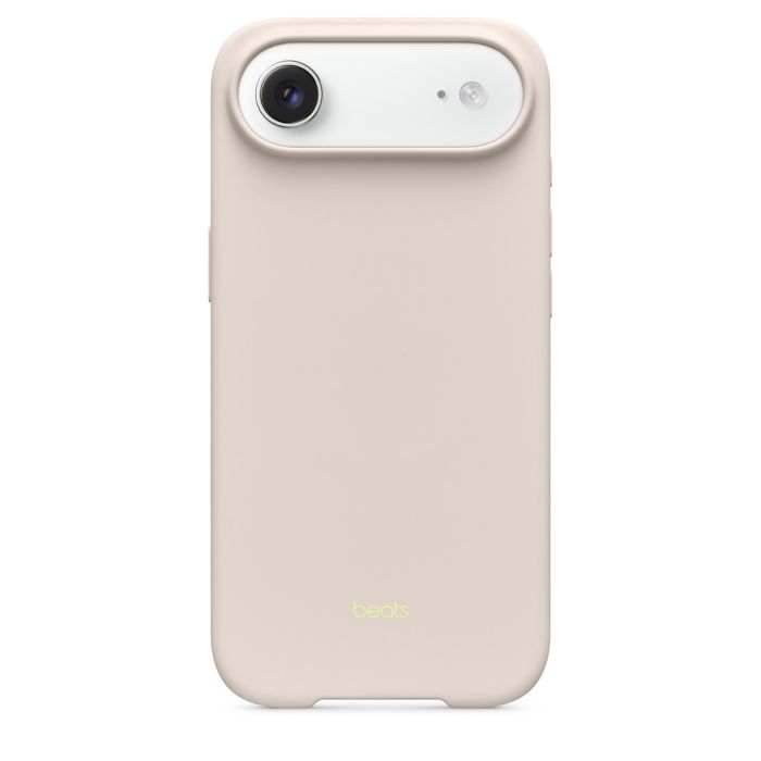Lime stone Beats case with MagSafe and camera control for iPhone Air, by Oraxxi, showing the textured design and secure fit.