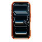 Oraxxi Beats rugged iPhone 17 Pro case in Sierra Orange with MagSafe and camera control, showing the protective design and textured finish.