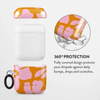 Oraxxi Burga AirPods case for 1st and 2nd Gen, Daytime Fiesta design, featuring colorful, lively patterns on a protective cover.