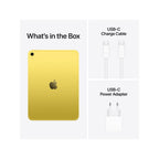 Yellow iPad with A16 chip by Oraxxi, showing the sleek design and vibrant color in a close-up view.