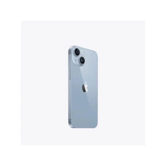 Blue iPhone 14 128GB by Oraxxi, showing the sleek front view with a large display and modern design.