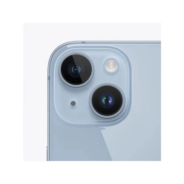 Oraxxi iPhone 14 smartphone in black, showing front view with screen turned on and sleek design.