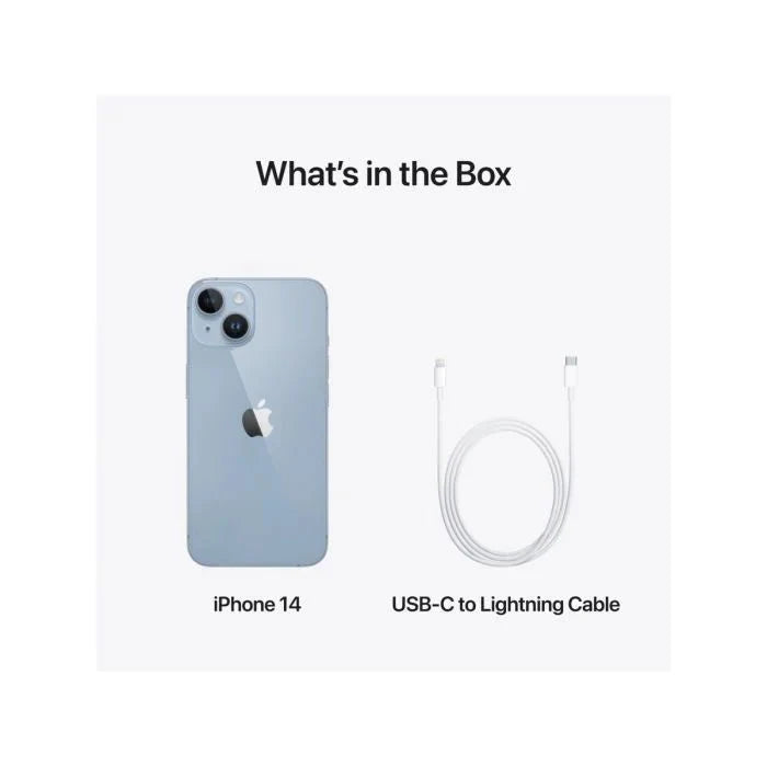 Oraxxi iPhone 14 with sleek design and dual camera system, showcasing the front and back views of the smartphone.