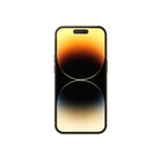 Golden iPhone 14 Pro Max 256GB by Oraxxi, front and back views showing sleek design and vibrant display.