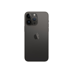 Black iPhone 14 Pro Max with 256GB storage in Graphite color, featuring sleek design and triple-camera system, by Oraxxi.