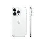 Silver iPhone 14 Pro Max 256GB smartphone by Oraxxi with sleek design and large display.