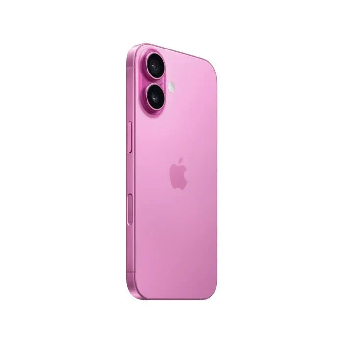Black iPhone 16 smartphone by Oraxxi with sleek design and large display, shown in a close-up view.