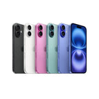 Silver Oraxxi iPhone 16 smartphone with sleek design and large display, showcasing the modern flagship mobile device.