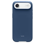 Oraxxi MagSafe and camera control for iPhone Air in Bedrock Blue, showing the sleek phone with magnetic attachment and camera features.