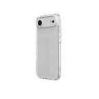 Clear Moov SafeCase for iPhone Air by Oraxxi, showing lightweight transparent protective phone case with precise camera and button cutouts.