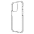 Clear Moov iPhone 14 Plus drop protection case by Oraxxi, showing a transparent, slim protective cover with reinforced edges.