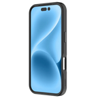 Black Moov Luxe Edge Case with MagSafe for iPhone 17 Pro by Oraxxi, showing the sleek design and protective edges.