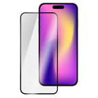 Oraxxi Moov Matte Glass Screen Guard on iPhone 17 Pro Max showing a durable, matte-finish protector covering the phone's screen.