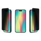 Oraxxi Moov Privacy Glass Screen Guard for iPhone Air showing the screen with privacy filter and sleek edge design.