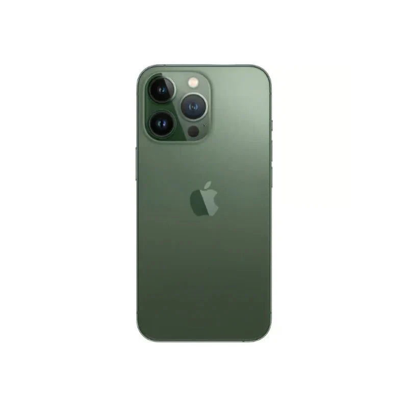 Gray iPhone 13 Pro Max with 256GB storage from Oraxxi, Grade A condition, showing the front screen and sleek design.