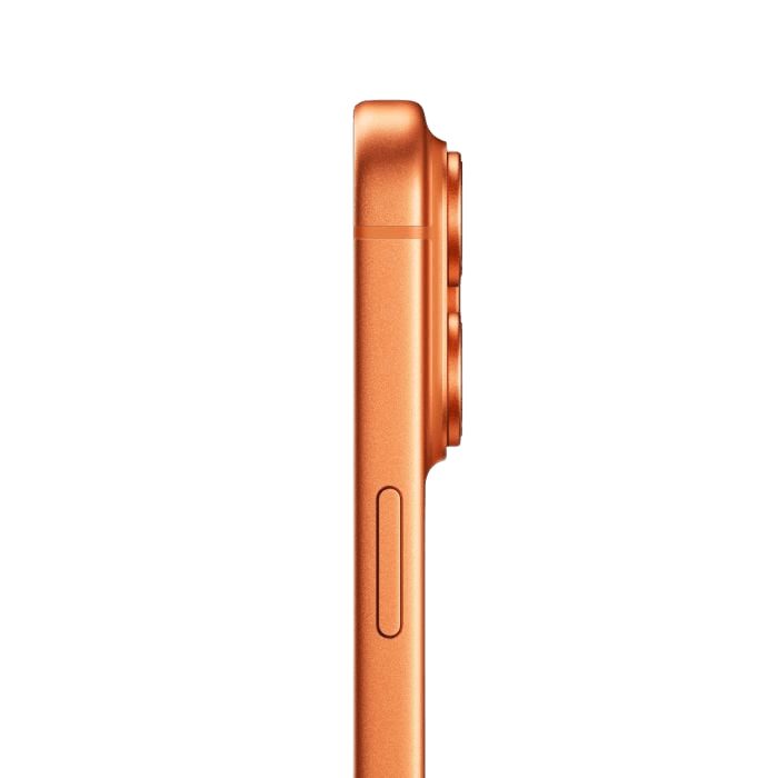 Orange Oraxxi iPhone 17 Pro with 256GB storage, showing the sleek front display and modern design.