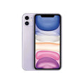 Pre-owned purple Apple iPhone 11 with 64GB storage, showing the front screen and sleek design.