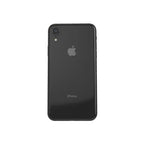 Pre-owned Apple iPhone XR 64GB in black with A grade condition, showing the front display and sleek design.