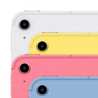 Pink iPad featuring the A16 chip with sleek design and display, showcasing the device from a front angle.