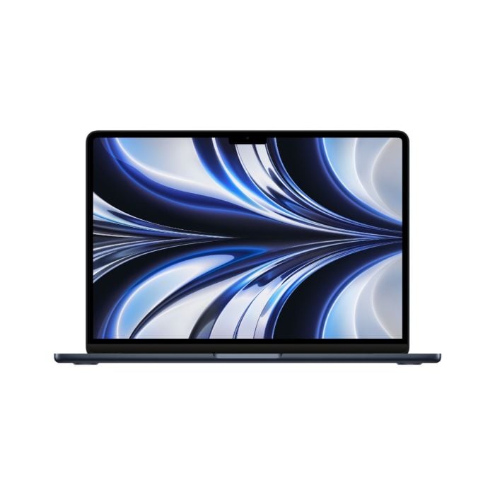 Midnight 13-inch MacBook Air with Apple M2 chip, 8-core CPU and GPU, 16GB RAM, 256GB storage, sleek laptop design